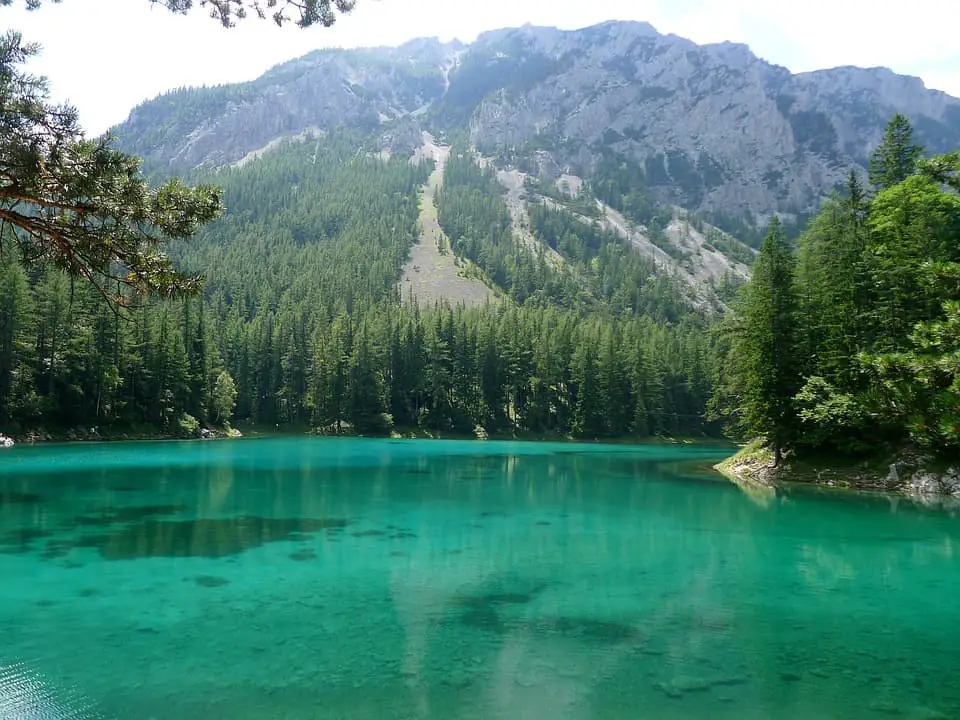 green lake daytime